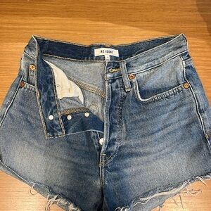 Redone shorts high rise